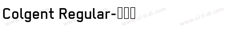 Colgent Regular字体转换